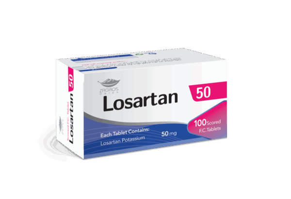 Losartan 50mg – Blood Pressure & Kidney Protection