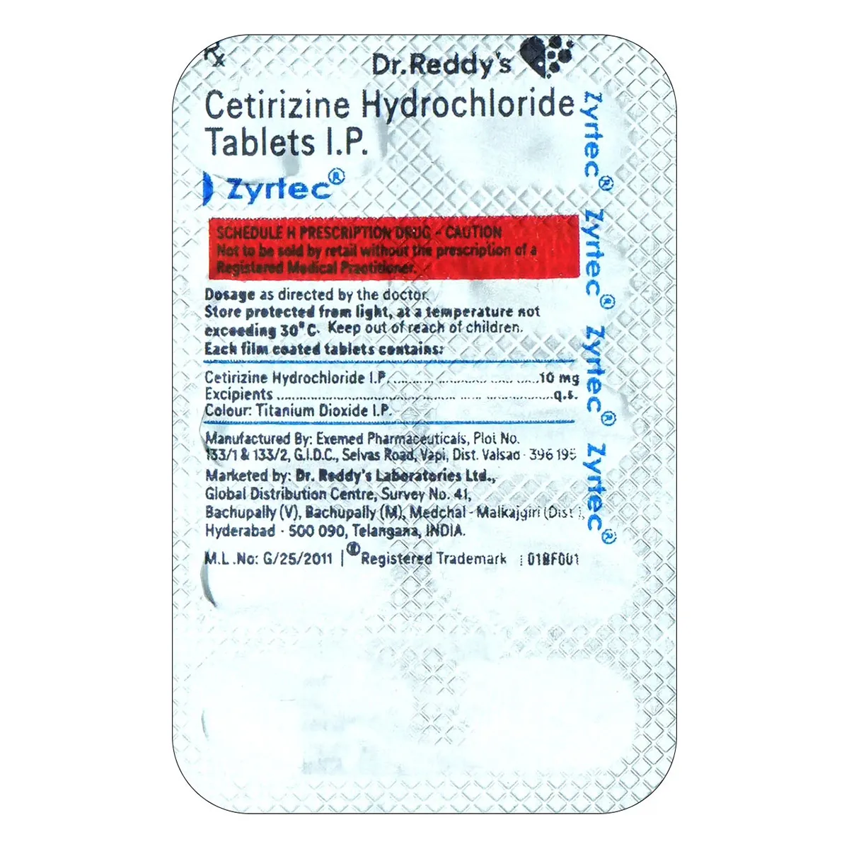Cetirizine (Zyrtec) 10mg – Powerful 24-Hour Allergy Relief 4 Cetirizine (Zyrtec) 10mg – Powerful 24-Hour Allergy Relief - Image 2
